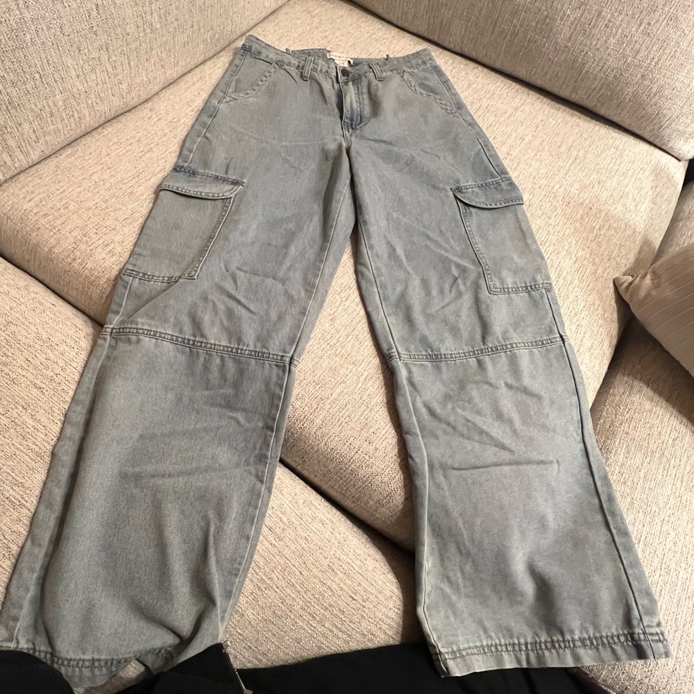 Sincerely Jules Men's Light Gray Cargo Pants